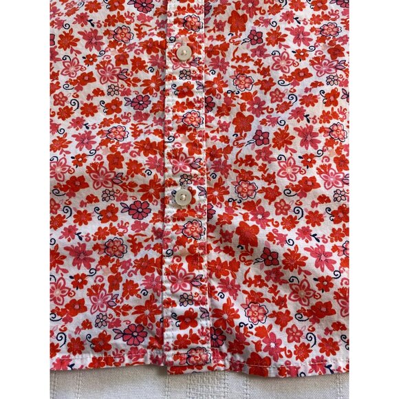 Banana Republic Women’s XL Pink Floral Button-Up Shirt Classic Fit Casual Comfy - Picture 10 of 13